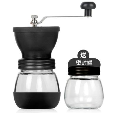 China 2020 Household Popular Stainless Steel Manual Burrs Portable Hand Coffee Bean Grinder for sale