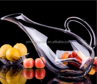 China WD-006 Gift Swan Shape Glass Wine Decanter With Handle for sale