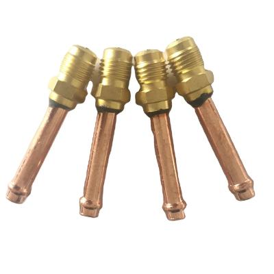 China Refrigeration Parts 1/4 Refrigeration Access Valve In Conditional Air Rotation Valve Spare Parts Refrigerator Part for sale