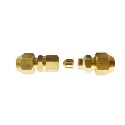 China Commercial Brass Quick Joint Equal Compression Fittings Fitting Pipe Fitting Copper Fittings for sale