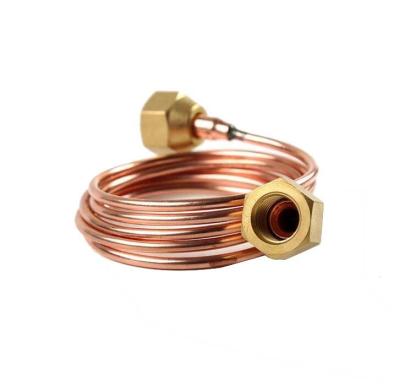 China Refrigeration Parts Refrigeration Part Copper Capillary Tube With Brass Fittings for sale