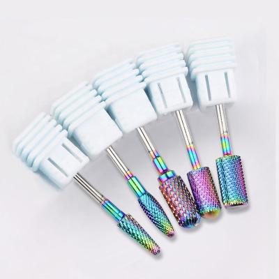 China Tungsten Carbide Tungsten Carbide Nail Drill Bits Manicure Machine Accessories Rotary Electric Nail File for sale