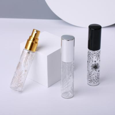 China Mini Sample 10Ml Personal Care Clear Glass Bottle Vials Refillable Empty Spray Glass Bottle For Perfume for sale