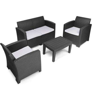 China Modern high quality outdoor furniture wicker garden chair and table patio furniture rattan chair set for sale