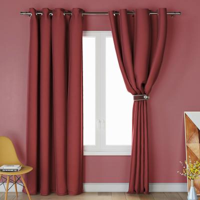 China Blackout Style Luxury European Polyester Hotel Blackout Decorative 100% Custom Curtain for sale