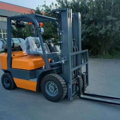 China Building Material Best Stores Brand 2 Ton 2.5 Ton Mini LPG Chinese Forklift Gasoline Forklift 3ton With Nissan K25 Engine for sale