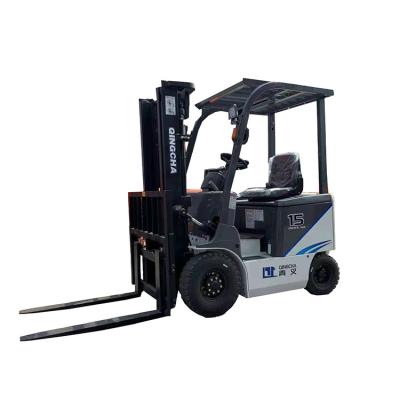 China Building Material Shops Chinese Manufacture 3 Wheel Wheels 1.5 Ton Electric Forklift Wholesale For Cheap for sale