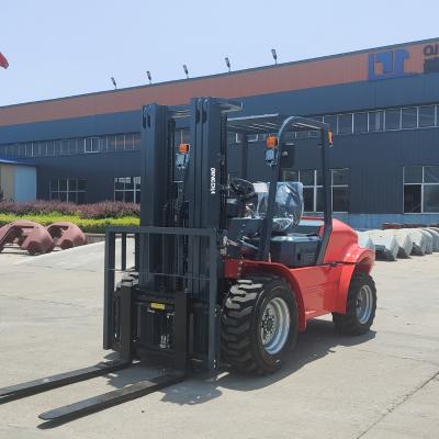 China Building Material Shops Brand Hot Sale 3ton Off Road Rough Terrain Forklift 2WD 4WD High Performance 1.8t 2.5t 3.5t 5t Optional for sale