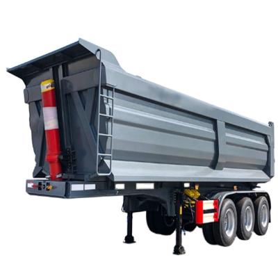 China Hot Selling Truck Trailer 2022 Triaxial Flatbed Semi Trailer (Rear Dump) for sale