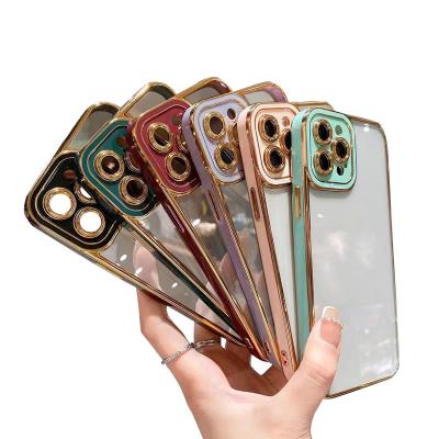 China Shockproof Armor Case Plating High Quality TPU Case Plating Frosted Plated Cell Phone Case For iphone for sale