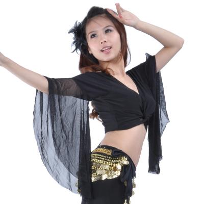 China Mesh Butterfly Sleeve Top Belly Dance Costume Lace Top Performance Costume Dresses New for sale