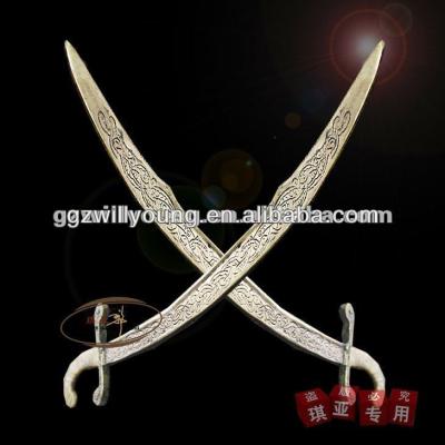 China Newest sword gold belly dance sword, belly dance props, dance sword on sale for sale