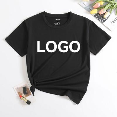 China Wholesale Custom Logo Casual O Neck Fashion Anti-pilling Loose Short Sleeve Women's T-shirts for sale