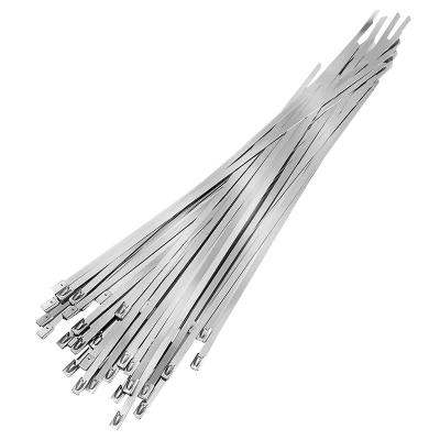 China Durable 304 Stainless Steel Metal Cable Ties Self Locking zu verkaufen