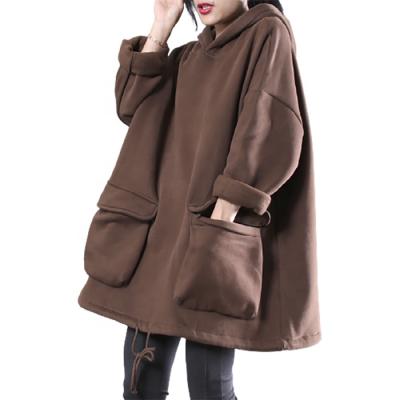 China Anti-wrinkle RUYI hoodie maker oversized women plus size hoodies with front pocket for sale