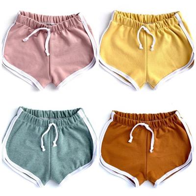 China Anti-wrinkle Women's Gym Shorts 100% Cotton Running Sweat Shorts Sports Track Shorts for sale