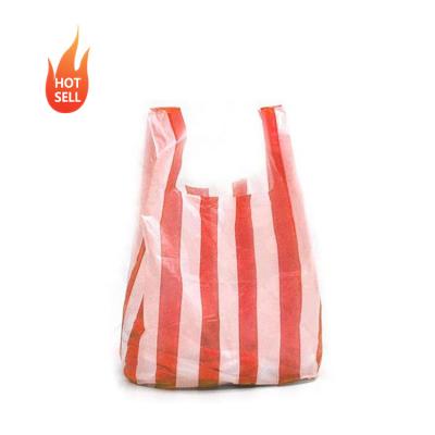 China Customized Printed Plastic Shopping Bags Biodegradable Plastic T-shirt Grocery Vest Shopping Bag Compostable Shopping Bags for sale