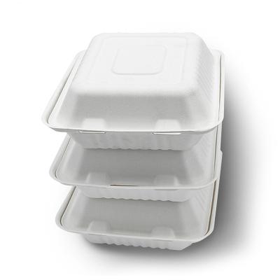 China Biodegradable Plant Disposable 9 Compartments Round Bagasse Sugarcane Dish for sale