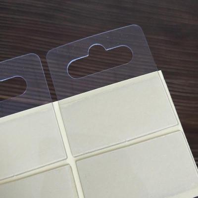 China Wholesale Adhesive Euro PVC Hang Tag Adhesive Hang Tag for sale