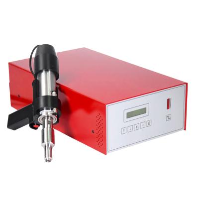 China Advertising Company High Precision Linggao 35kHz 1200W Portable Handheld Ultrasonic Welder Spot Welder Machine Plastic Pipe Machinery for sale