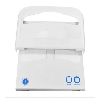 China Modern Plastic Wall Mount Paper Towel Dispenser Half And Quarter Folded Toilet Paper Seat Cover Dispenser for sale