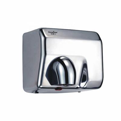 China 2300W Touchless Hotel Stainless Steel Body Automatic Infrared Heavy Electric Hand Dryer High Speed ​​Automatic Hand Dryer for sale