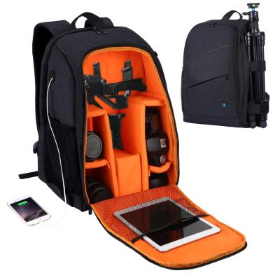 China Hot Sale PULUZ Protective Effects Outdoor Portable Camera Bag Backpack With Rain Cover Camera Video Bags for sale