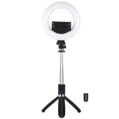 China Mini Hot Sale PULUZ 6.3 Inches Multifunctional Make Up Live Broadcast LED Ring Light Selfie Stick Tripod for sale