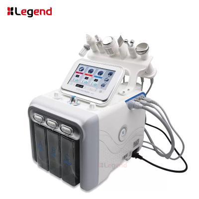 China Exfoliators 6 in 1 Diamond Water Dermabrasion Machine H2O2 Dermabrasion Machine Face Cleaning Beauty for sale