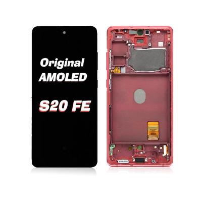 China For Original Sam Sung S Series Repair OEM OLED Screen For Sam Sung Galaxy S20 Fe With Frame LCD Display Touch Screen Replacement for sale