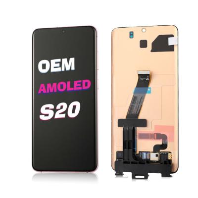 China For Sam Sung S Series Repair OEM OLED Screen For Sam Sung Galaxy S20 With Frame LCD Display Touch Screen Digitizer Replacement For S20 for sale