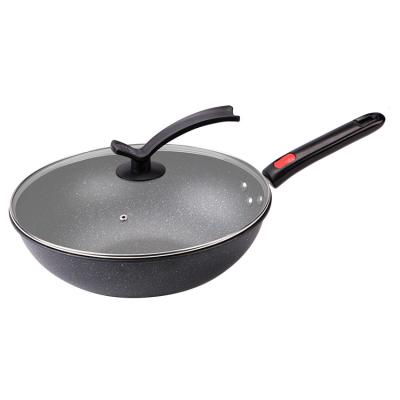 China Factory Direct Sales Viable Chinese Style Lightweight Nonstick Wok With One Handle for sale