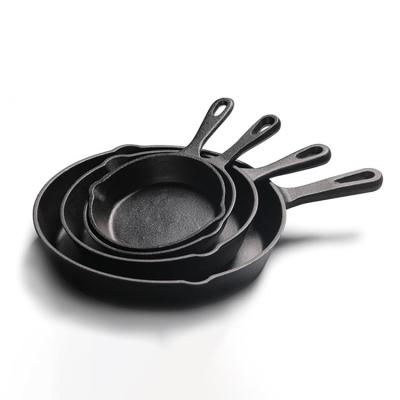 China Sustainable Cast Iron Frying Pan Set Non Stick Coating Induction Pots and Pans for sale