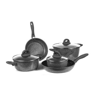 China Viable Cookware Hot Sale Premium Masterclass Kitchen Non-Stick Low Price Cookware Set for sale