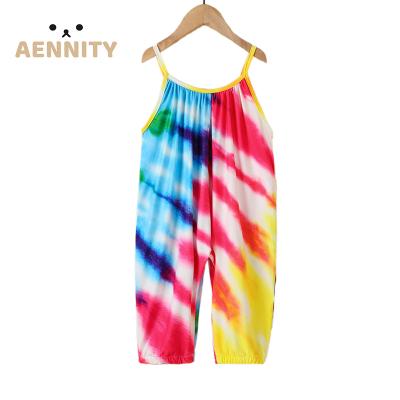 China Strap Baby Onesie Fashion Baby Onesie Tie And Dye Romper Kids Clothes New Sleeveless Onesie For Babies for sale