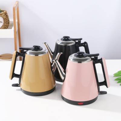 China 360 Degree Base Home Appliance Electric Water Heater Stainless Steel Electric Kettle Double Wall Rotation Portable Kettle for sale