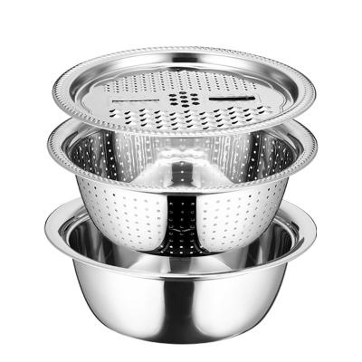 China Viable Most Popular Hot Selling High Quality Stainless Steel Wet Strainer Basket Vegetable Cutter Colanders for sale