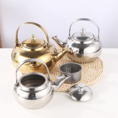 China Viable Wholesale Chinese Mini Metal Stainless Steel Teapot Tea Infuser Kettle for sale