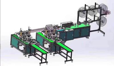 China 3 layer Disposable non woven face masks  fully automatic   production line for sale