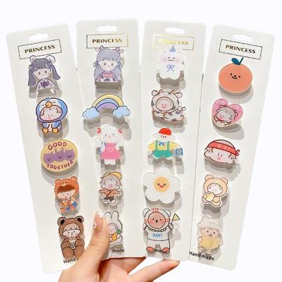 China 2022 new fashionable children's schoolbag pin accessories badge jewelry Japanese cute cartoon brooch cloth decoration factory direct sales for sale