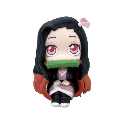 China Comic Toy Factory Customized Wholesale 2-Piece Set Cartoon Character Demon Slayer Blade Resting Nezuko Doll Tanjiro Action Number for sale