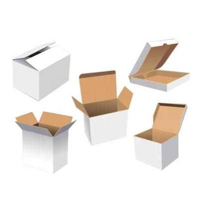 China Recyclable White Corrugated Box Cardboard Mailing Box Brown Ship Box for sale