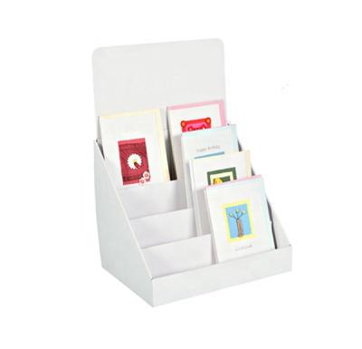 China Custom Product Small Cardboard Corrugated Paper Display Boxes, Supermarket Stationery Pencil Case Game Card Count Display Box for sale