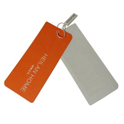 China Durable Matt Cardboard Hang Tag Garment Accessories Apparel Labels with Embossed Hangtags for Own Logo Apparel for sale