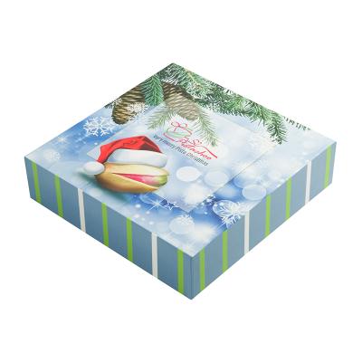 China Recyclable Christmas Gift Packaging Custom Design Cardboard Cardboard Paper Box With Lid for sale