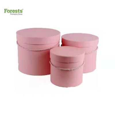 China New Design Colorful Corrugated Round Rose Cap Packaging Recyclable Personalized for sale