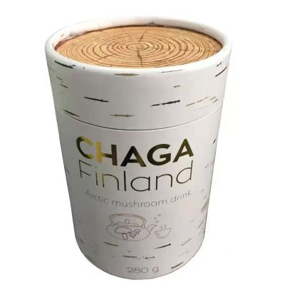 China Hot Selling Recyclable Custom Design Logo Hot Stamping Printing Natural Kraft Paper Tube for sale