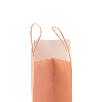 China 2020 Recycled Materials New Arrival Gift Clothing Shopping Bag Cardboard Portable White Paper Bag With Handle for sale