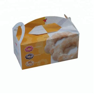 China Recycled Materials Custom Designed Ribbon Donut Food Boxes Packaging Bakery Boxes for sale