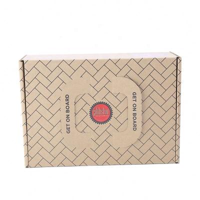 China Recyclable Custom Shipping Box Corrugated Cardboard Paper Packing Box Food Packaging For Shipping for sale